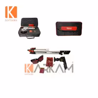 تراز لیزری M1013RLLT دوخط قرمز کیف برزنتی با 3 پایه توسن پلاس