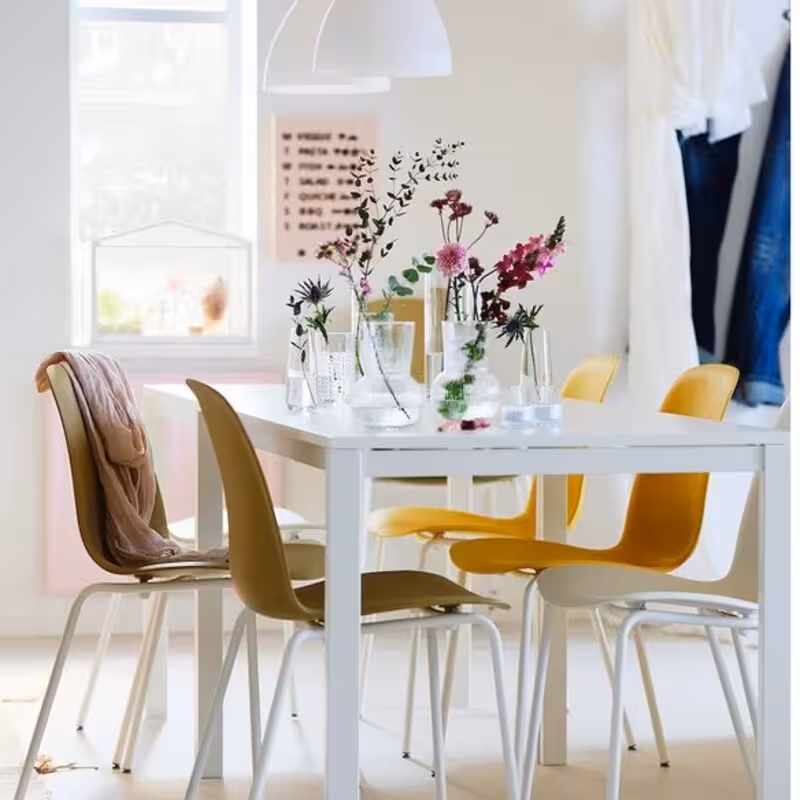 لوستر ایکیا مدل MELODI  رنگ  سفید