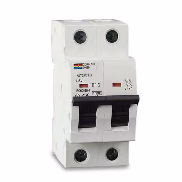 فیوز مینیاتوری دو پل 25 آمپر دورمن اسمیت مدل MT2PB25