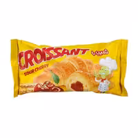 کروسان با مغز کرم آلبالویی شیبابا 50 گرمی