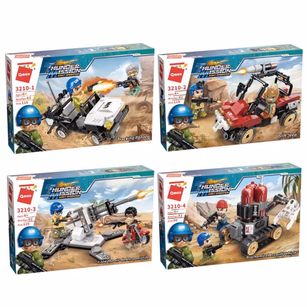 ساختنی کیومن مدل ماموریت سربازان کد 3210 – مجموعه چهار عددی