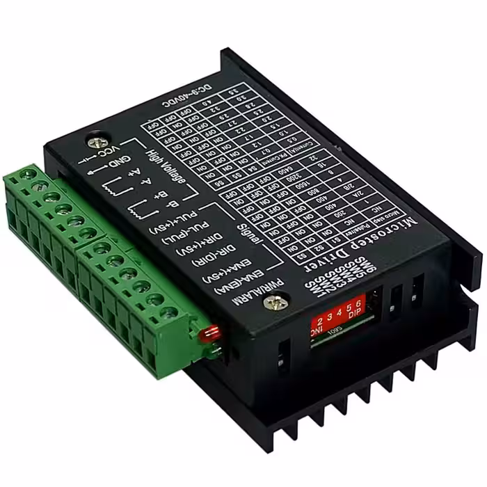 درایور استپر موتور TB6600 با قاب پلاستیکی و جریان 3٫5 آمپر