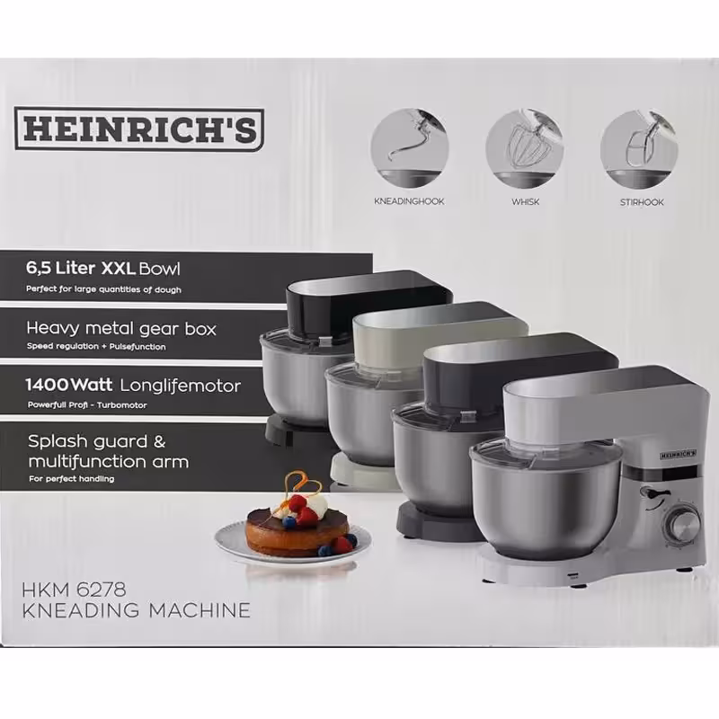 همزن کاسه‌دار 6 لیتری هنریچ مدل HKM 6278