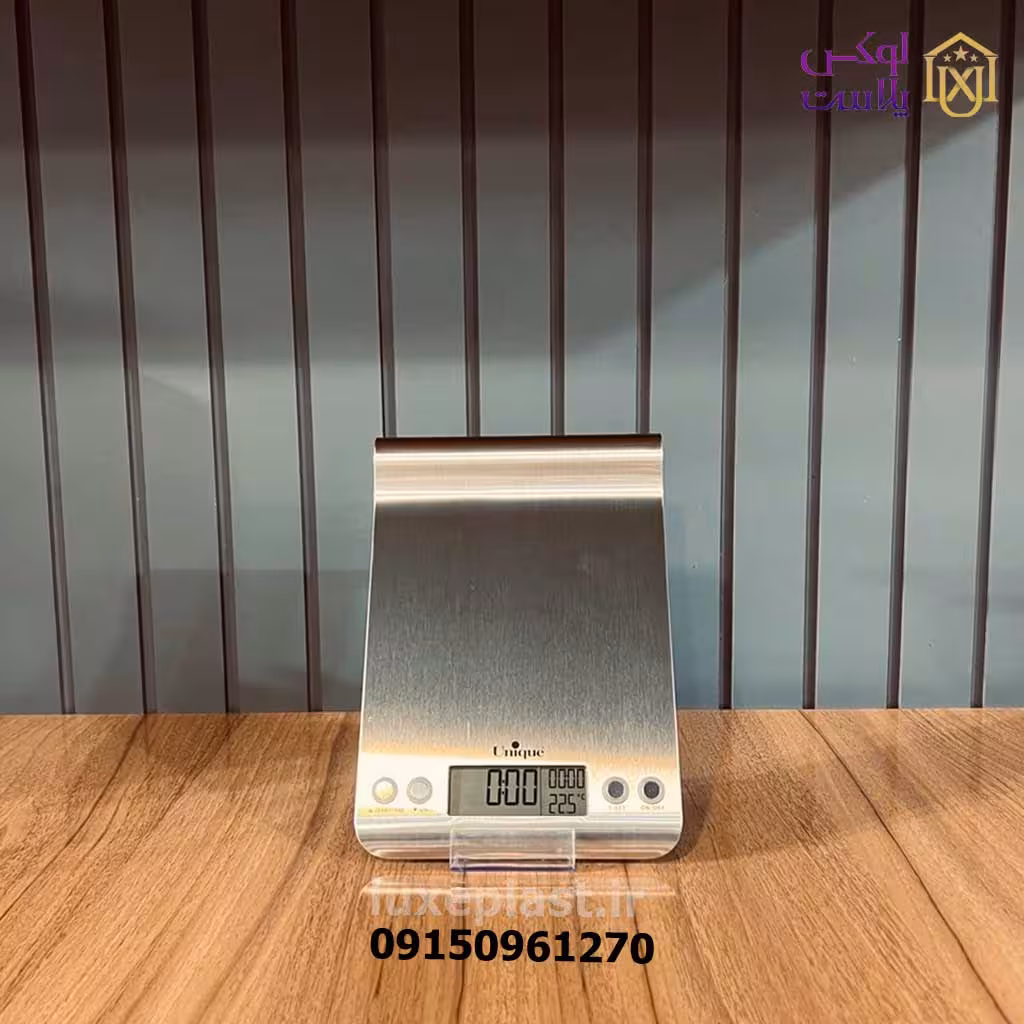 ترازوی آشپزخانه 5 کیلویی مستطیل استیل یونیک 6502 ( اصل )