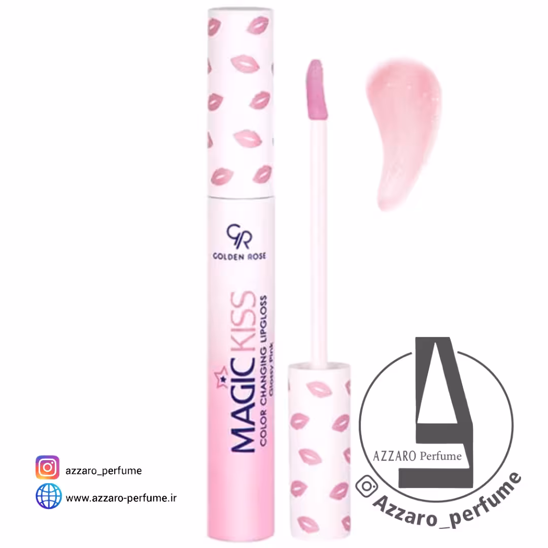 رژ لب مایع حرارتی magic kiss گلدن رز حجم 10 میل