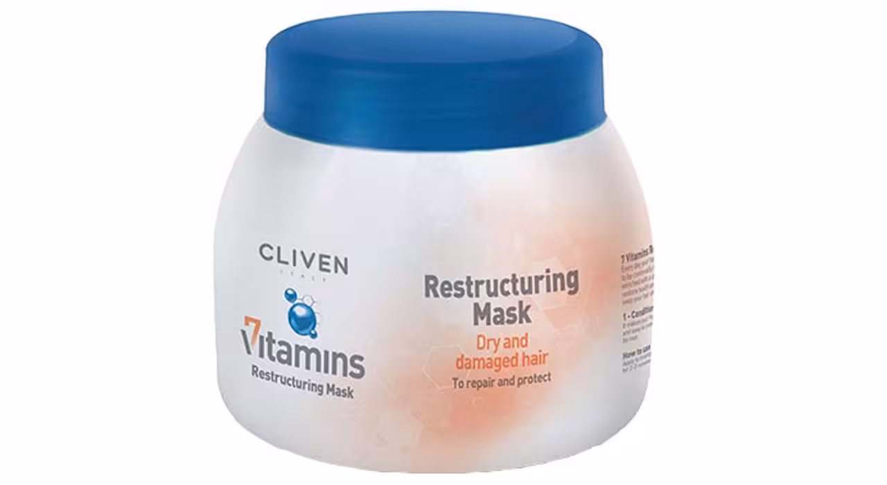 ماسک بازسازی کننده موهای خشک و آسیب دیده کلیون مدل 7 Vitamine Restructuring حجم 500 میلی لیتر
