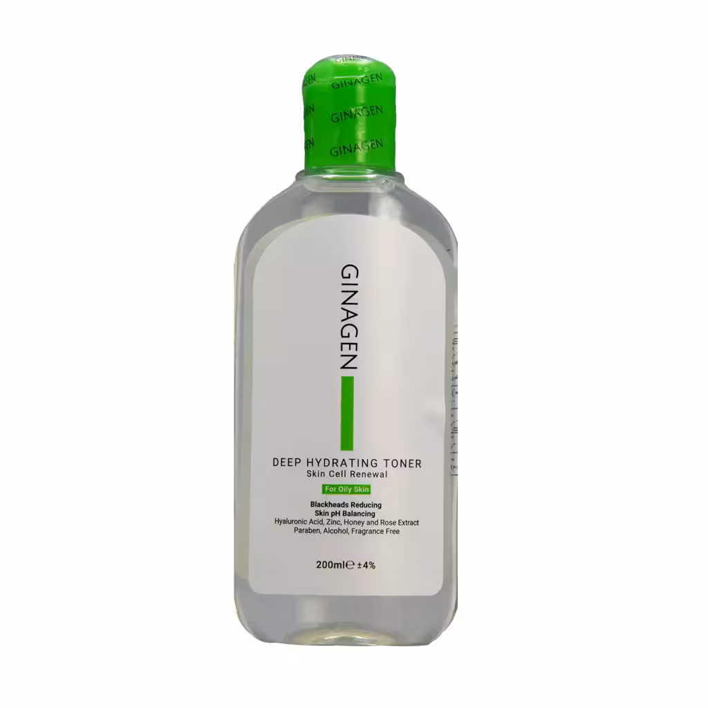 تونر رطوبت رسان عميق پوست چرب ژيناژن | Ginagen Deep Hydrating Toner For Oily Skin