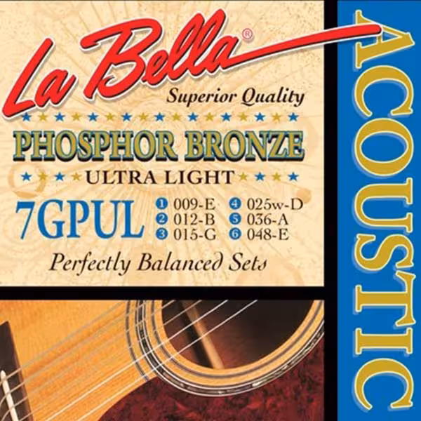 سیم گیتار آکوستیک لا بلا مدل 7GPULLa Bella 7GPUL Acoustic Guitar String
