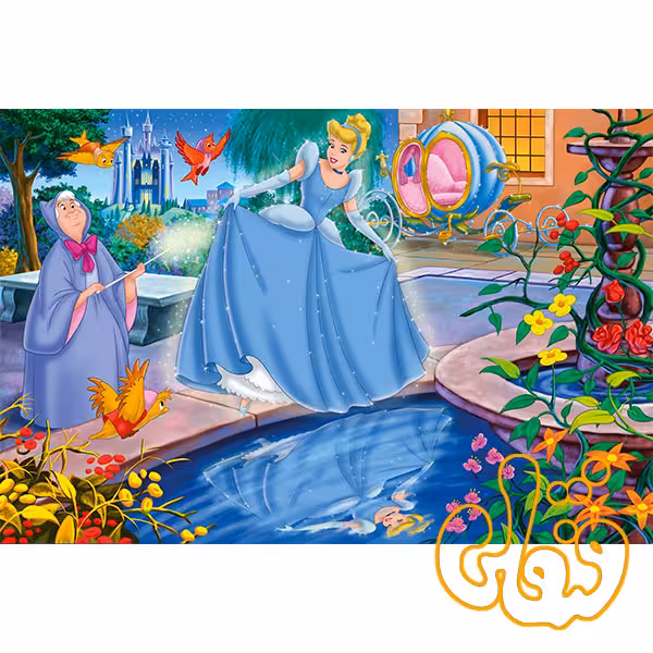 پازل چوبی 2*50 سیندرلا 160012