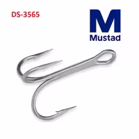 قلاب ماهیگیری سه شاخ موستاد MUSTAD 2X Strong DS-3565 (بسته 25 عددی)