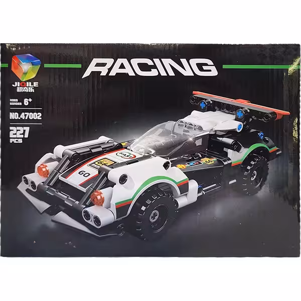 لگو ساختنی ماشین مسابقه ای کلاسیک سفید JIQILE مدل 47002 کد 2