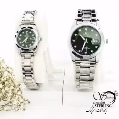 ساعت ست برند امگا صفحه سبز کد 19287
