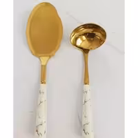 ملاقه طلایی ماربل A7 سرامیکی | amazonchi