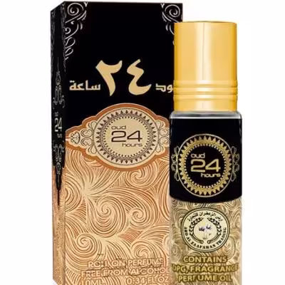 عطر عود 24 ساعه 10 میل برند ارض الزعفران امارات oud 24 hours