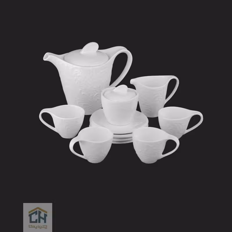 قهوه خوری سرامیکی گلدکیش ست 4 نفره طرح Royal مدل GK158922