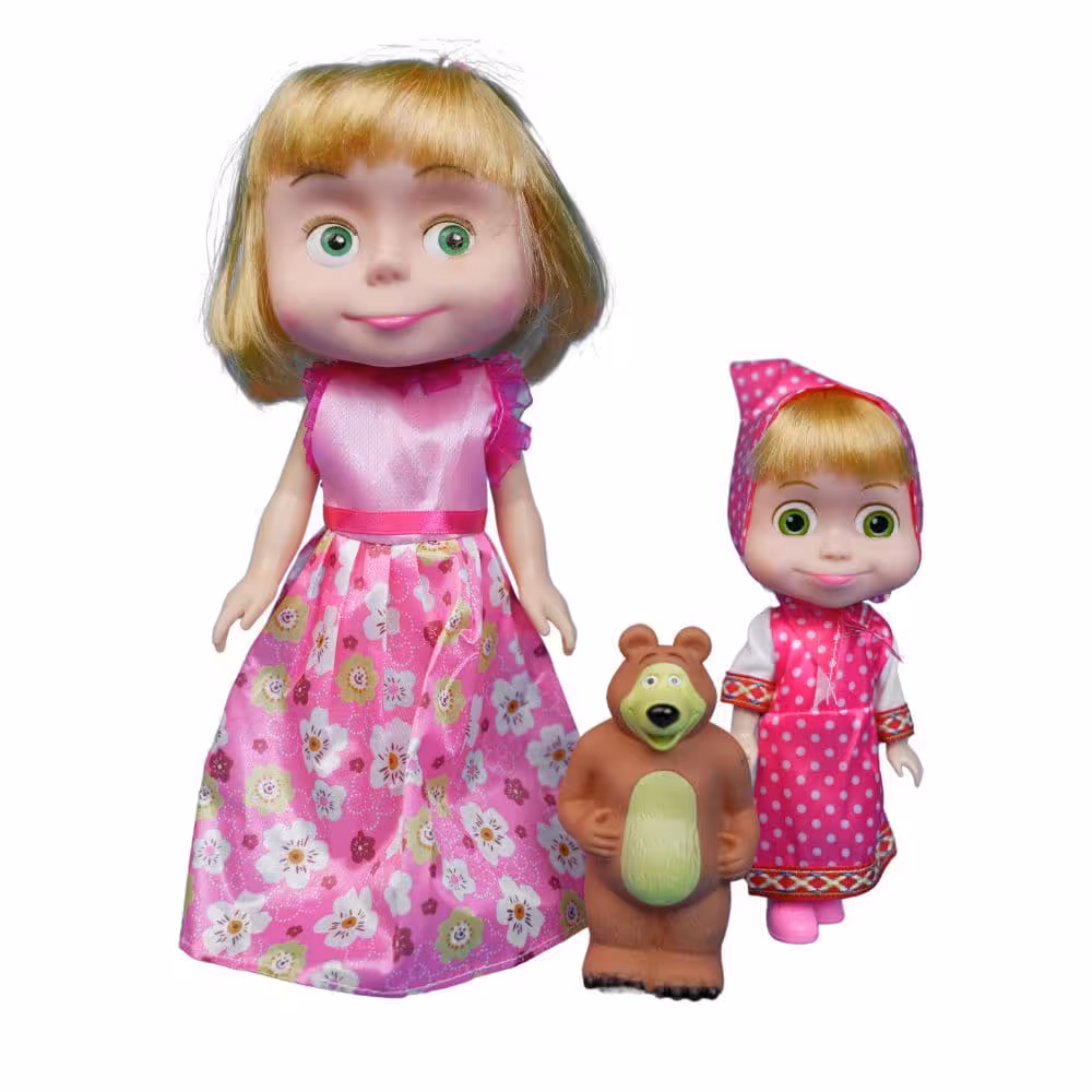 عروسک ماشا و میشا کدMasha and Misha dolls3054