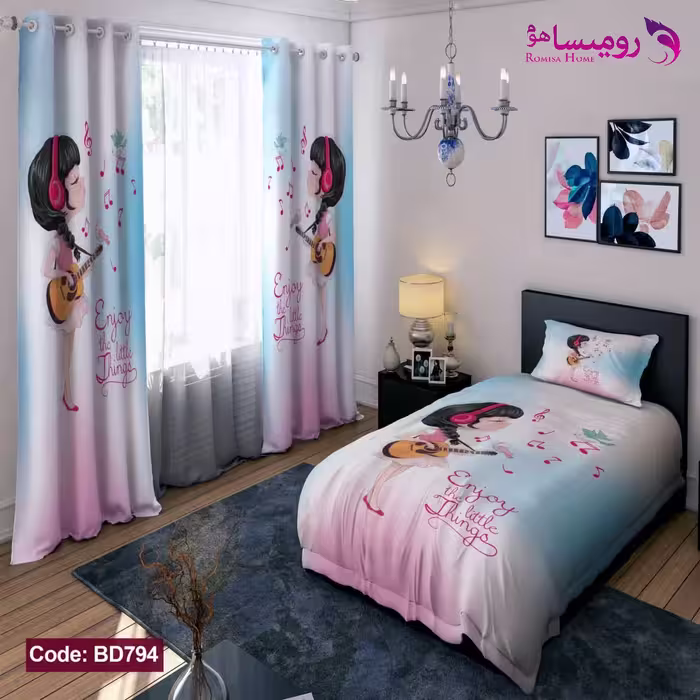 قیمت و خرید روتختی طرح گیتار یک نفره برند دکو کد BD794