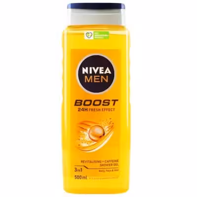 شامپو سر و بدن مردانه نیوآ NIVEA مدل BOOST حجم 500 میلی لیتر