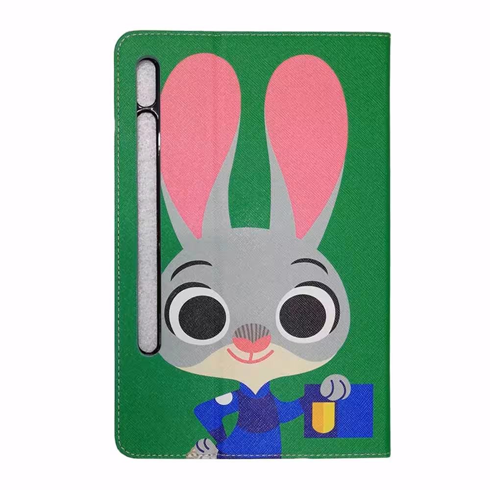 کیف کلاسوری طرح خرگوش | تبلت سامسونگ Tab S8 (X700-X706)