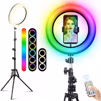 رینگ لایت پایه دار 10 اینچی RGB TYCKA Selfie LED Ring
