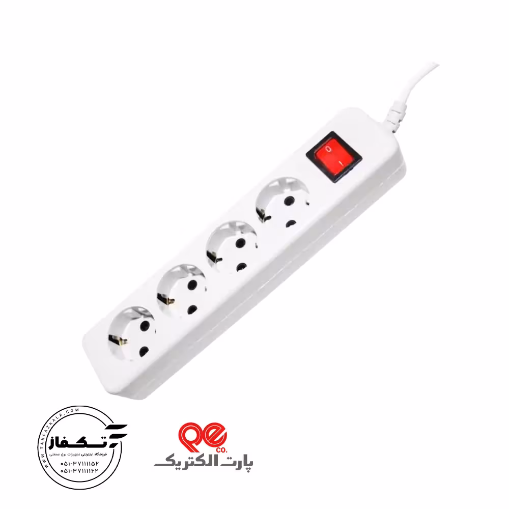 چهارخانه ارتدار باکلید باکابل 1/8 متر پارت الکتریک