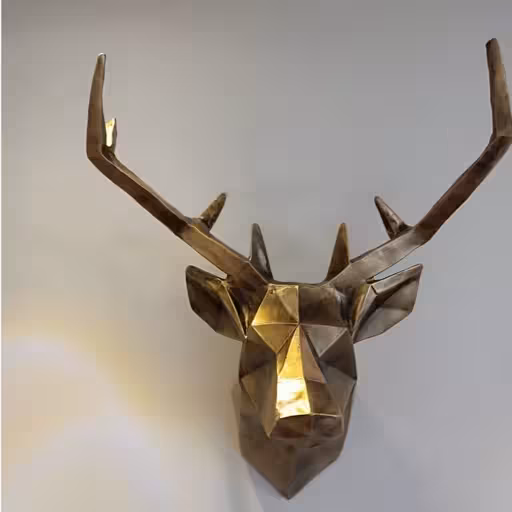 مجسمه سردیس دیوارکوب گوزن موزاییکی