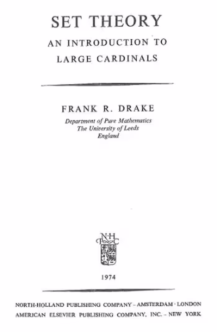 خرید و دانلود نسخه کامل کتاب Set theory. An introduction to large cardinals