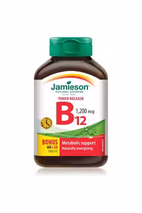 قرص ویتامین B12 (کوبالامین) Jamieson - بسته 80 عددی