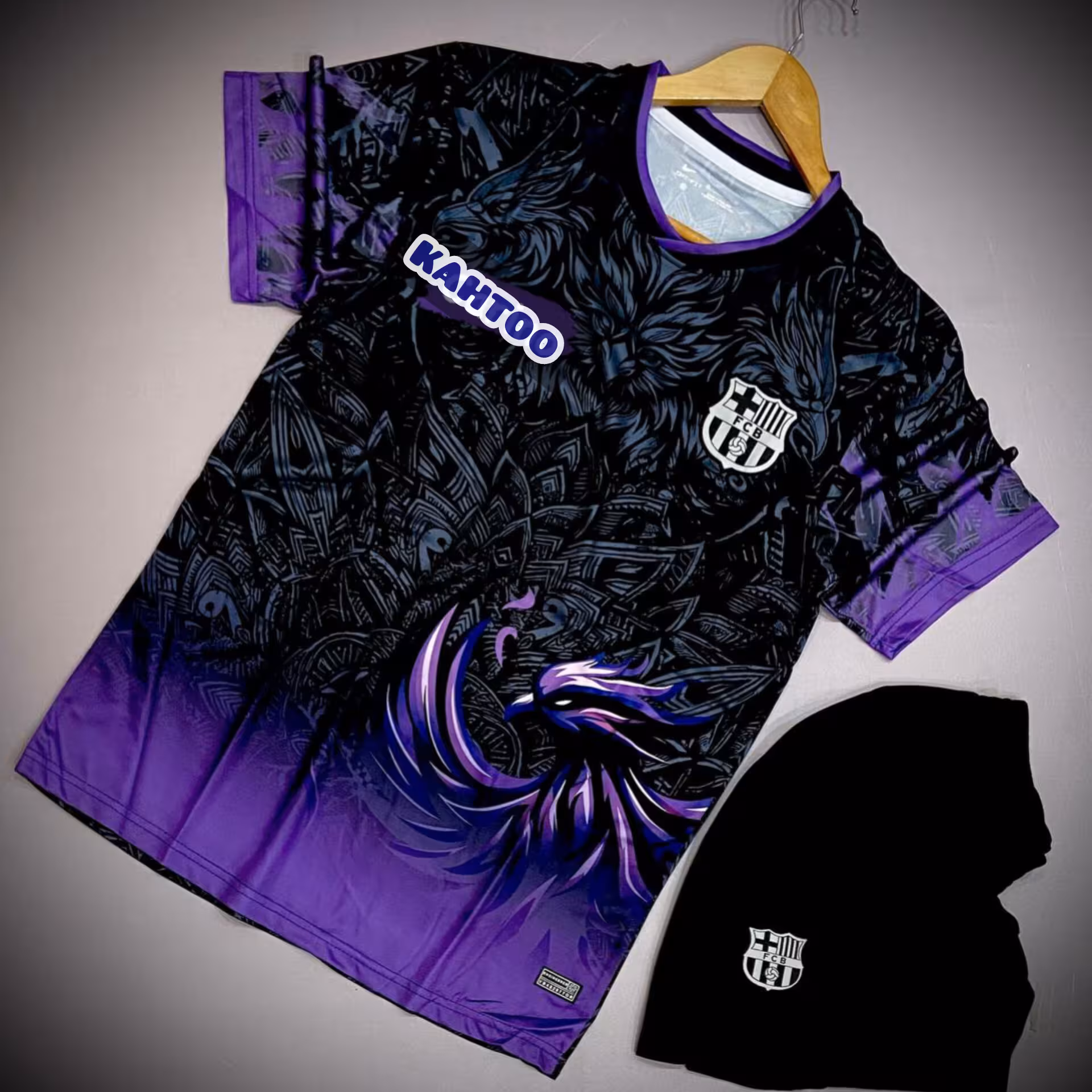 کیت ققنوس بنفش بارسلونا 2025 باشورت