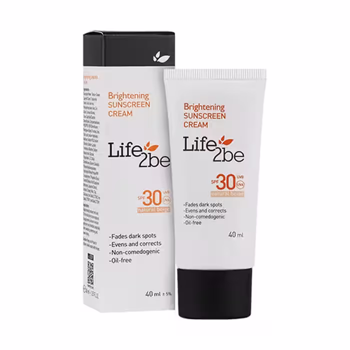 کرم ضدآفتاب و روشن کننده SPF30 لایف 2 بی