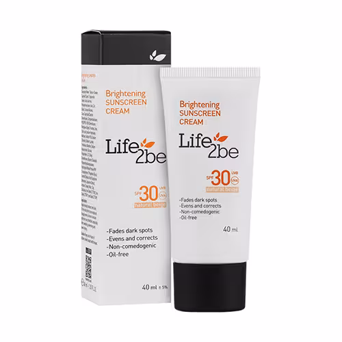 کرم ضدآفتاب و روشن کننده SPF30 لایف 2 بی