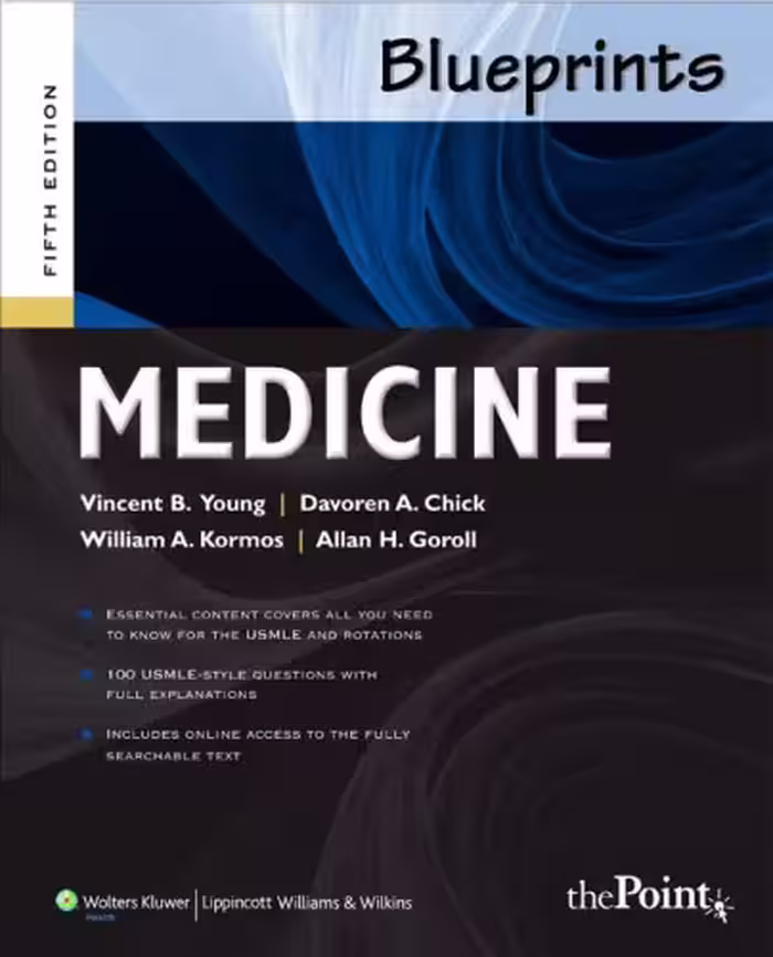 خرید و دانلود نسخه کامل کتاب Blueprints Medicine (Blueprints Series) 5th Edition