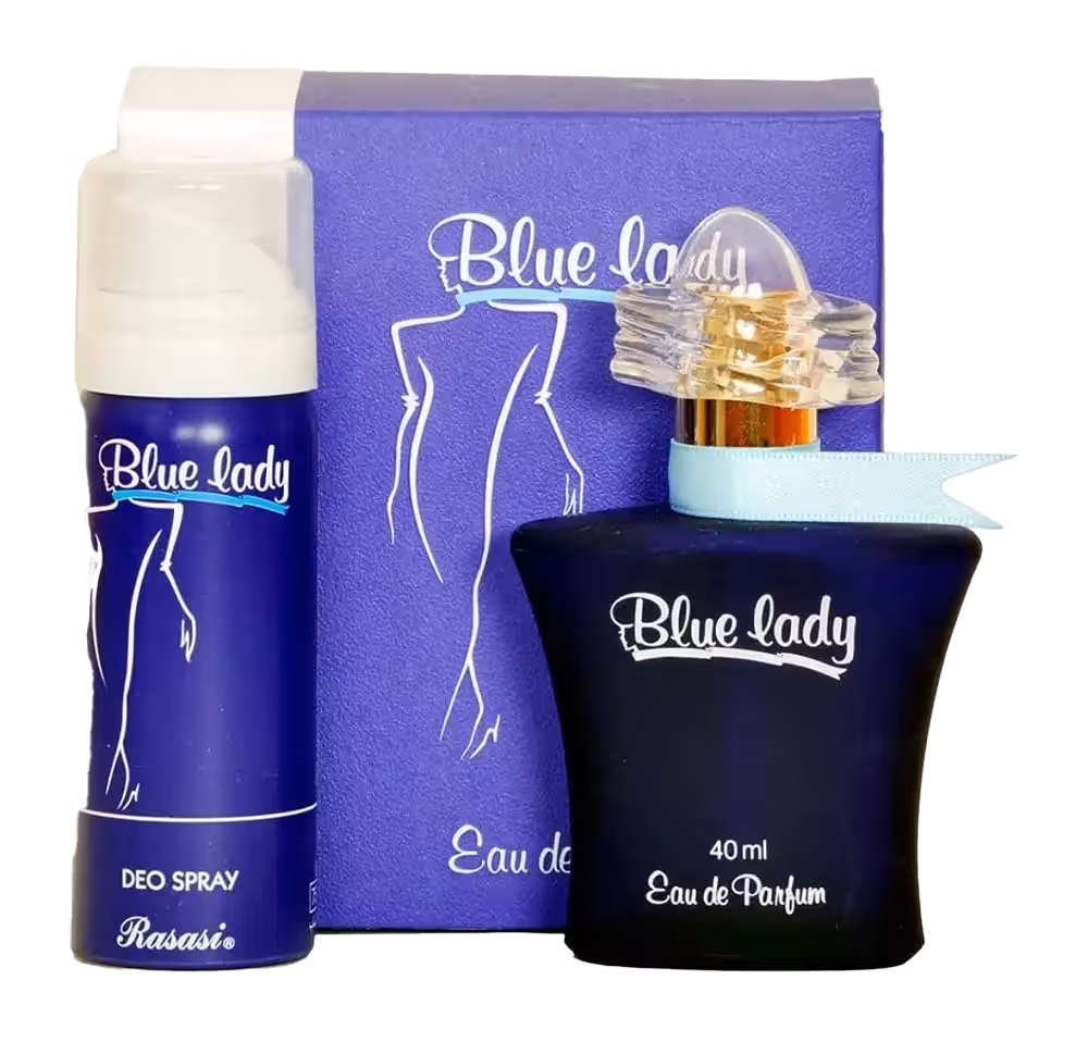 ادو پرفیوم زنانه رصاصی بلو لیدی مدل Blue Lady