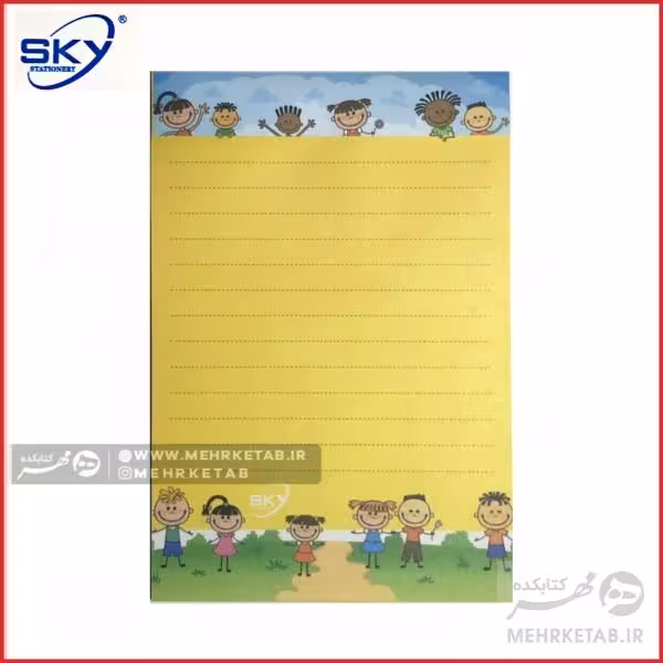 کاغذ پشت چسب پنجاه برگ سایز آ 6