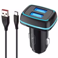 شارژر فندکی فست شارژ Sky Dolphin SZ18T 3.4A 15W   کابل تایپ سی