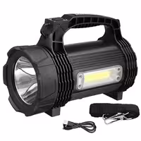 چراغ قوه کمپینگ شارژری و پاوربانک ضدآب اسمایلینگ شارک PS-889