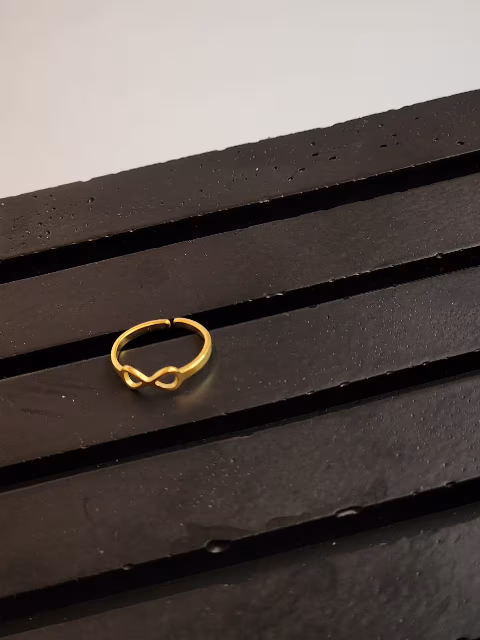 بند انگشتی استیل طلایی