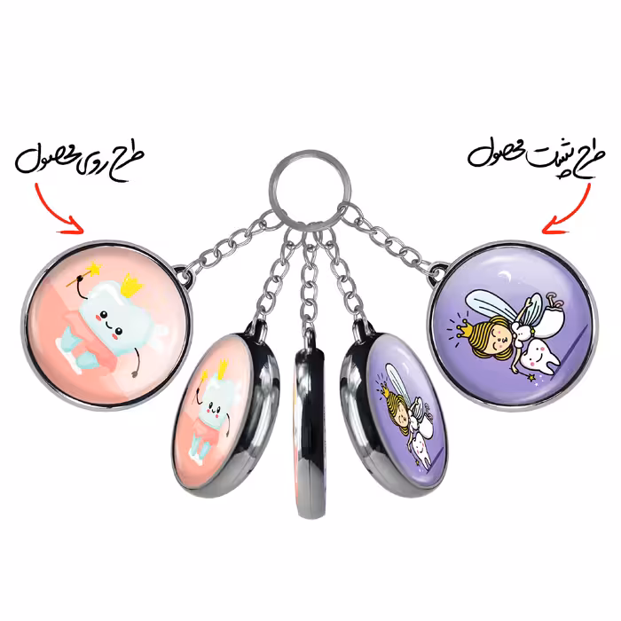 جاکلیدی خندالو طرح جشن دندونی دخترونه مدل دوطرفه کد 1092910936