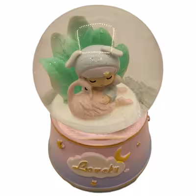 گوی موزیکال مدل  پمپی دختر مهربون و قو