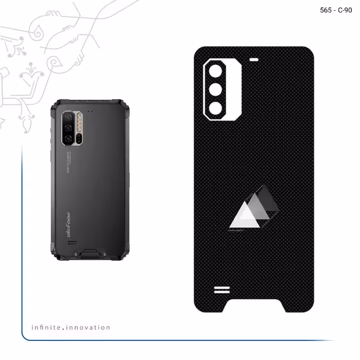 برچسب پوششی ماهوت مدل Minimal 3 Triangle Icon مناسب برای گوشی موبایل یولفون Armor 7