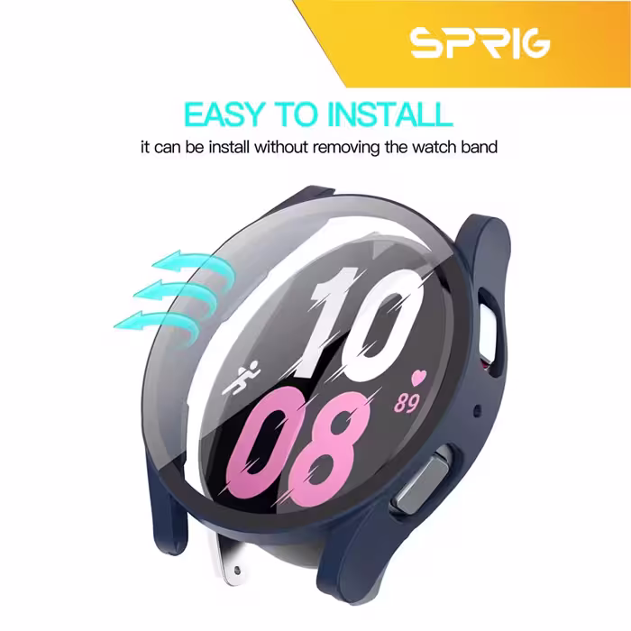 کاور اسپریگ مدل SP-360 مناسب برای ساعت هوشمند سامسونگ Galaxy Watch 5 44mm به همراه محافظ صفحه نمایش