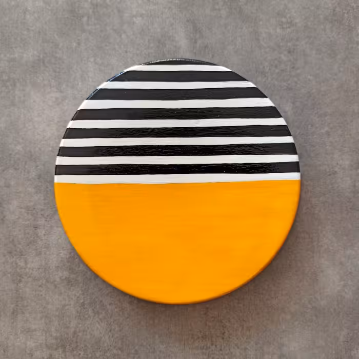 بشقاب دیوارکوب سفالی ماسالند مدل هفت سین عید مجموعه 6 عددی