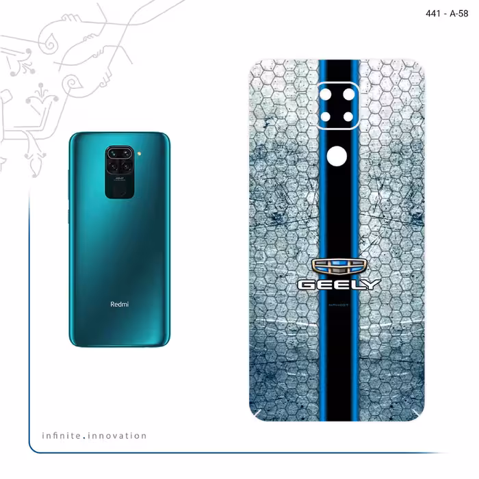 برچسب پوششی ماهوت مدل GEELY مناسب برای گوشی موبایل شیائومی Redmi Note 9