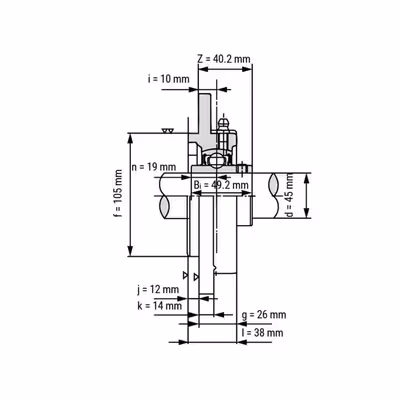 یاتاقان مدل UCFC 209