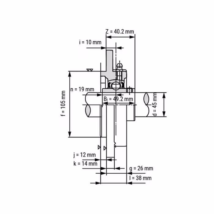 یاتاقان مدل UCFC 209