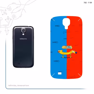 برچسب پوششی ماهوت مدل CatDog مناسب برای گوشی موبایل سامسونگ Galaxy S4