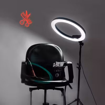 چراغ دیواری نئون دیزاین طرح Barber_RD