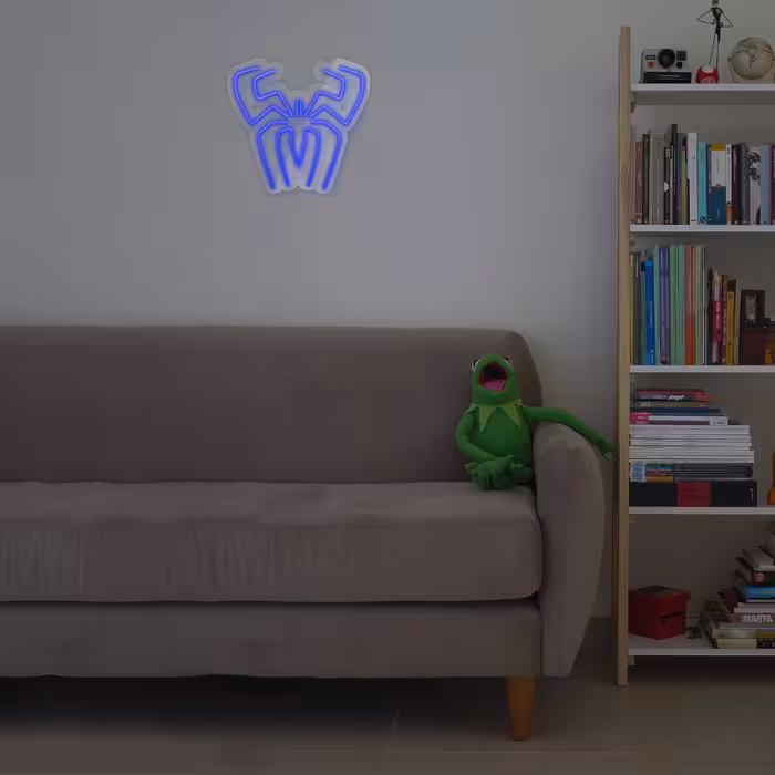 چراغ دیواری نئون دیزاین طرح Spider-GL_BL