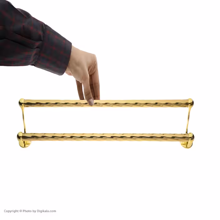 آویز حوله مدل مارپیچ دوقلو کد 1630
