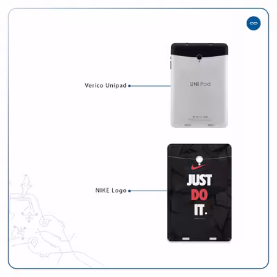 برچسب پوششی ماهوت مدل NIKE-Logo مناسب برای تبلت وریکو Unipad